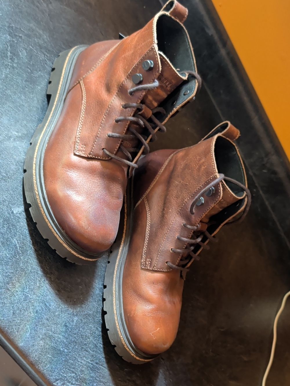 Birkenstock EU41 Brown Leather Lace-Up Ankle Boots